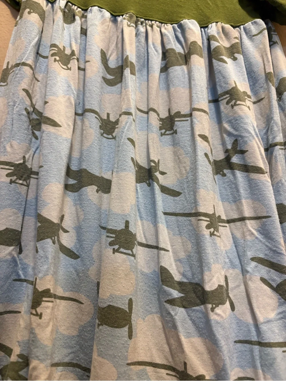 Kickee Pants girls size 2t bamboo airplane dress